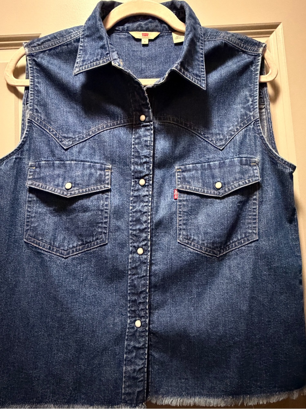Levi's Dark Blue Denim Sleeveless Top/Jacket
